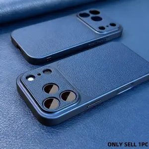 New Arrivals Luxury Instantly Transformed 17 ProMax Retro Lychee Pattern Phone Case Compatible with iPhone 17 Pro Max Air 16 15 14 13 12 11 Cover Men Women Camera Lens Protection Matte 17ProMax 17Pro Cases Full-cover Ai Button Soft Bumper Back