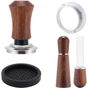 53.5mm Espresso Accessories Kit,Spring Loaded Calibrated Espresso Tamper,Wdt Tool Espresso & Dosing Funnel Set,Coffee Tamper Espresso Machine Accessories For 53.5 mm Portafilter Barista Tools