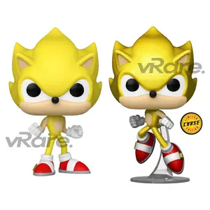 POP Games: Sonic the Hedgehog - Super Sonic (Diamond) Chase Bundle AAA Anime Edition