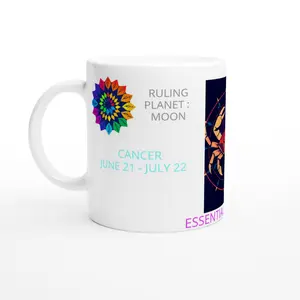 White 11oz Ceramic Mug (CANCER)