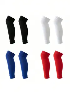 1 Pair Pressure Football Socks, Unisex Compression Leg Guards, Sports Breathable Calf Socks, Leg Covers, Football Accessories
