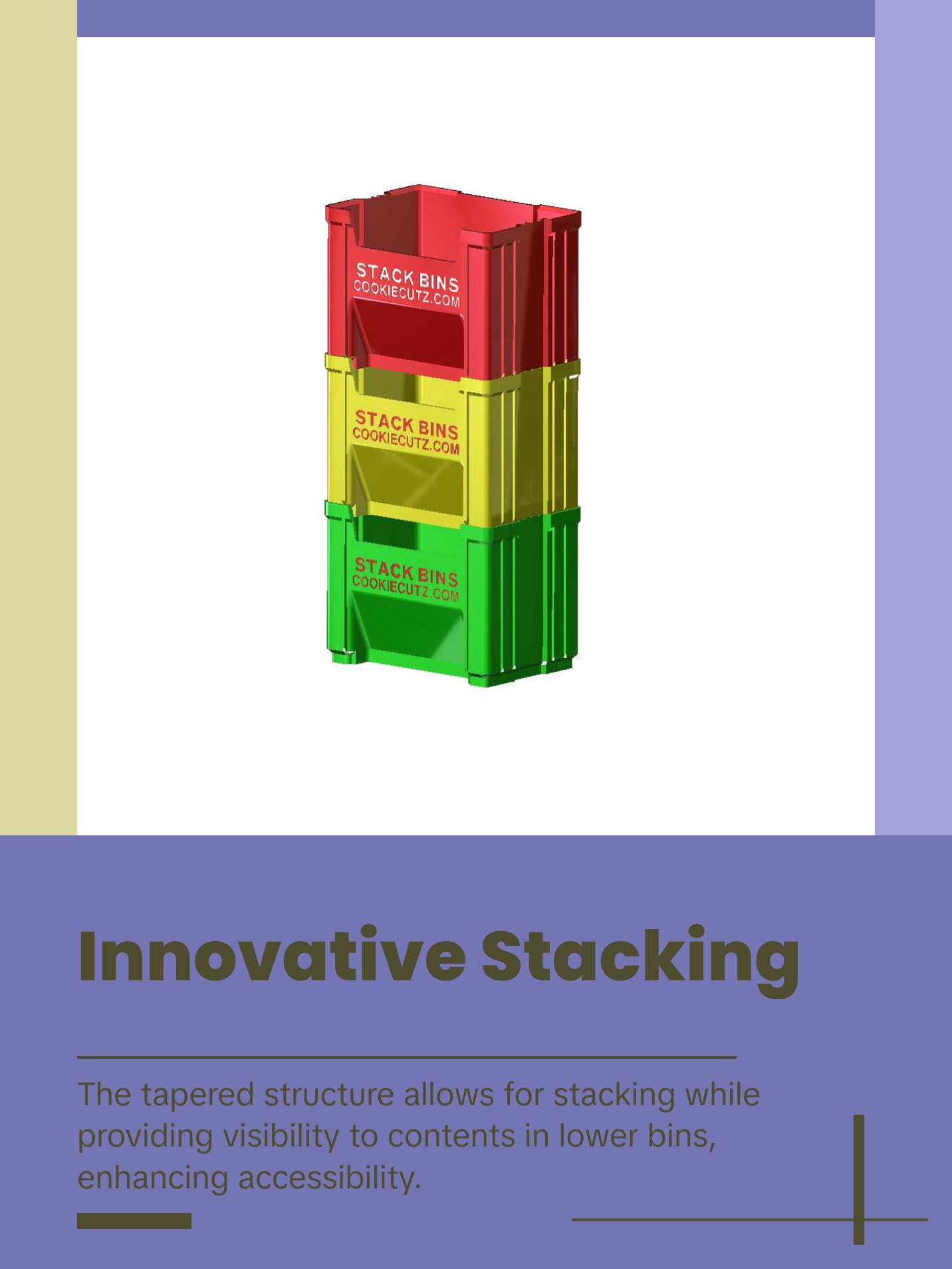 Mini Stackable Bins - Cute Mini Storage - Organizer - Desk Storage - Office - Office Gift