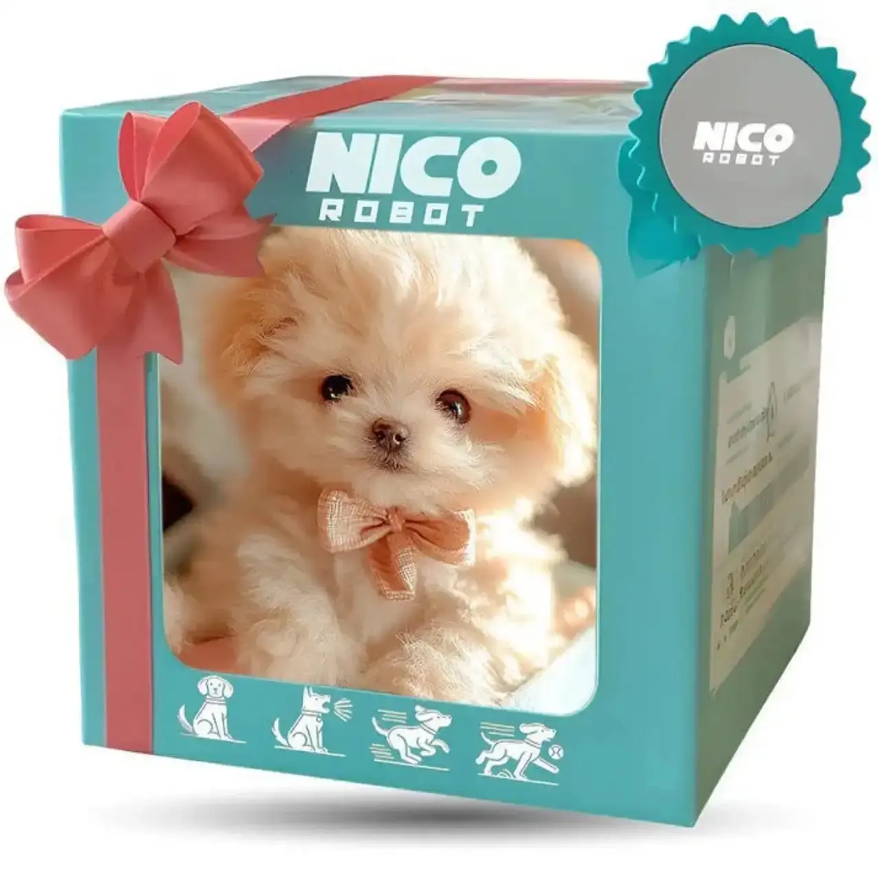 2026 New Realistic Robotic Dog Plush Toy – Interactive Puppy That Walks, Barks & Wags Tail, Adorable Smart Pet Toy for Kids & All Ages, Perfect Christmas Gift for Dog Lovers and Family Fun