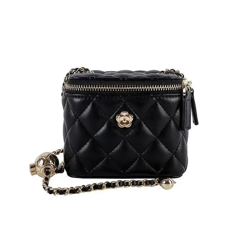 2024 new mini shoulder bag Camellia lingeries chain box small bag for women shoulder bag crossbody bag Leather Satchel