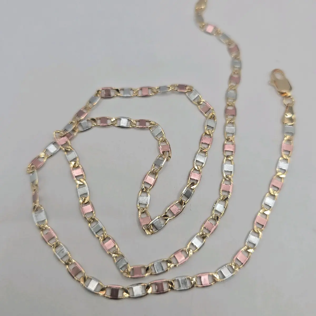 necklace fashion SHORT  new style three colors Gold-plated 3MM 20"inches beautiful chain
