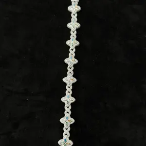 Moissanite Clover Bracelet All White VVS Diamonds Passes Diamond Tester Solid Silver .999 Elegant Jewelry