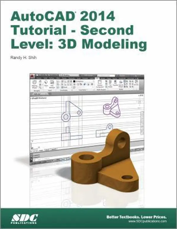 USED Book - AutoCAD 2014 Tutorial: Second Level: 3D Modeling by Randy H. Shih (Paperback) - english