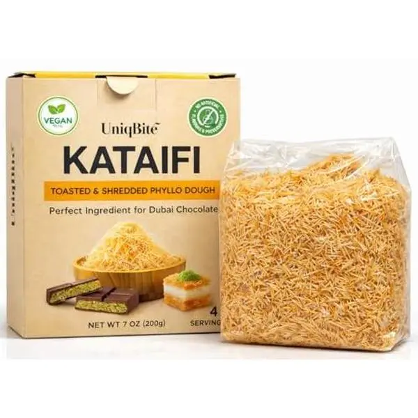 Toasted Kataifi Pastry for Dubai Chocolate | 7 oz (200g) | Ready to Use Crispy Kadayif Shredded Fillo Dough