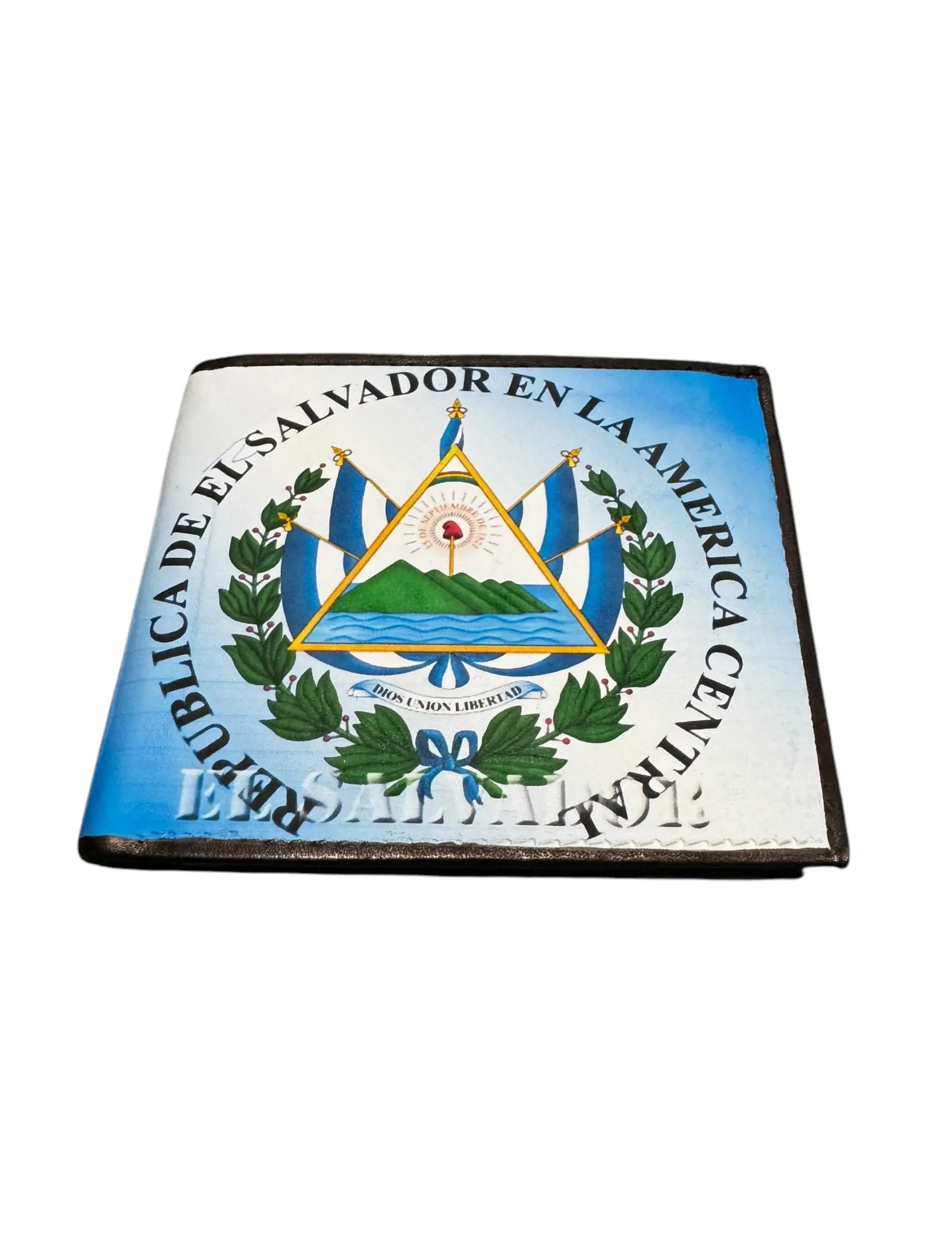 Billetera El Salvador de Piel Cartera Leather Wallet El Salvador