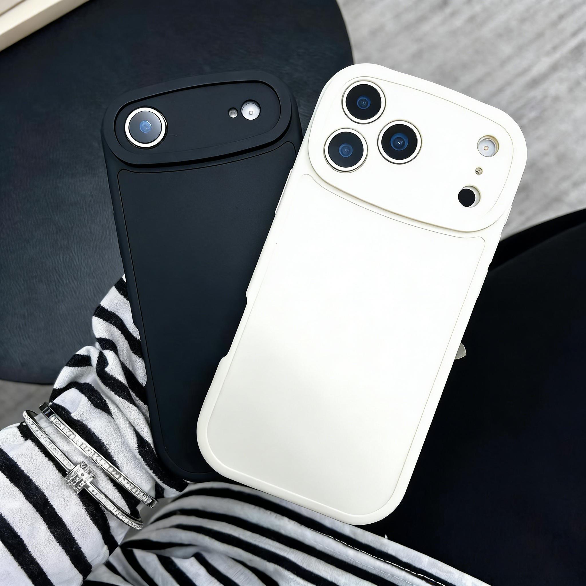 【Buy One Take One】Solid Color Matte Silicone Phone Case for iPhone 17 16 15 14 13 12 11 X/XS/XSMAX Pro/Pro Max/Plus/Air, Slim Soft Shockproof Anti-Slip Anti-Yellowing Protective Cover, Black