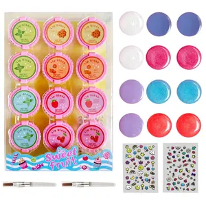12 Pcs Cupcake Lip Gloss for Girls Party Favors Lip Balm Set Assorted Fruity Favors Cute Cupcake Designs Birthday Gift