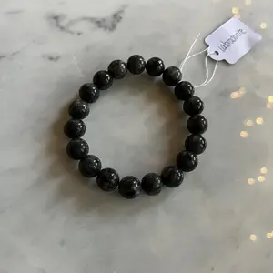 Black Labradorite Stretchy Bracelet (10mm)