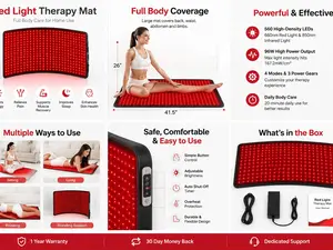 Extra Large Red Light Therapy Pad – Deep Tissue Recovery & Relaxation for Home Use