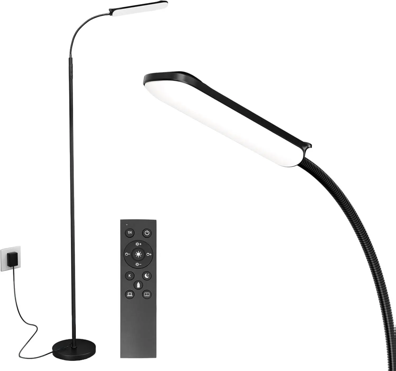 FRIDEKO HOME Bright LED Floor Reading Lamp for Crafts & Work, Extra ...