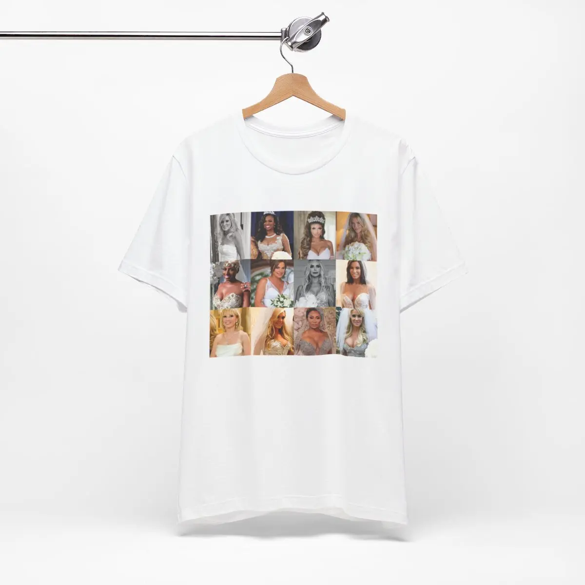 Real Housewives Bravo Brides Wedding Gift Bride Unisex Jersey Short Sleeve Tee Casual Top Womenswear Style