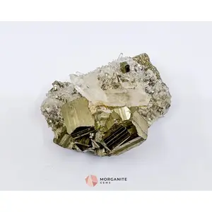 Clear Quartz with Pyrite Cube Cluster – 114g Natural Crystal for Clarity, Abundance & Amplification