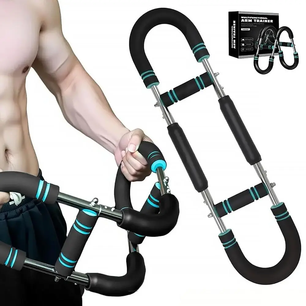 2026 New Elite 60–90 lb/90–120 lb adjustable power twister bar, chest, forearm, and shoulder strength exerciser, unisex arm resistance bar for men and women, compact, disassemble gym training tool