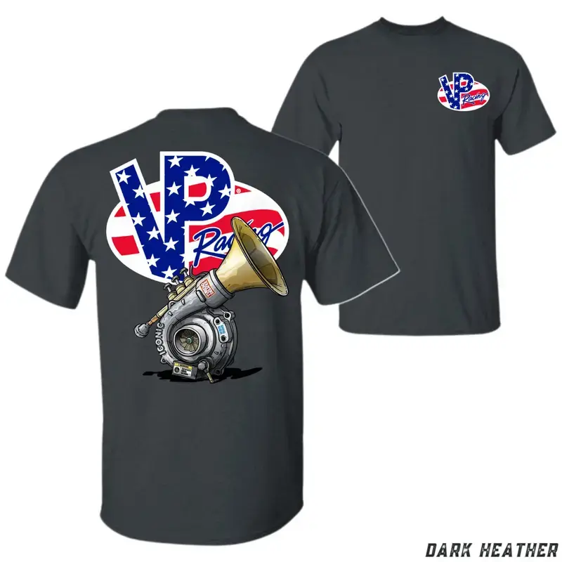 180g[100%cotton]VP Racing T-Shirt, American Flag Logo Graphic - full size and color, car love, Shirt for men, new design limited, soft and comfortable, Menswear Tops - LORA ATCHER