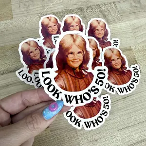 Custom Face Stickers, Personalized Stickers, Custom Party Favors, 50th Birthday Decorations, Waterproof Stickers, sticker sheet, Die cut