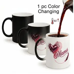 Magic Color - Changing Cup Mom's special cup Mug, "Mamá" Spanish Magic Color Changing Mug - Heart & Floral Mother's Day Gift, Heat Sensitive Coffee Cup for Mom & Grandma, Unique Birthday Surprise