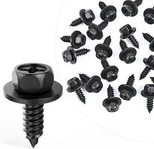 Nilight 25Pcs Hex Head Screw Bolt Fit for 6mm holes Bumper Cover Splash Shield Mud Guard Screw Bolt Replacement for Toyota Avalon Camry Corolla Scion Lexus 90159-60498 summervibes
