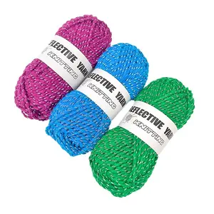 Functional yarn for hand-knitting, acrylic yarn, reflective yarn for hand-knitting hats and sweaters
