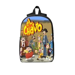 Printed with an ensemble portrait of the show's iconic community characters, this vintage-style backpack is durable, comfortable to wear, and an ideal choice for fans of Latin American culture and students alike.