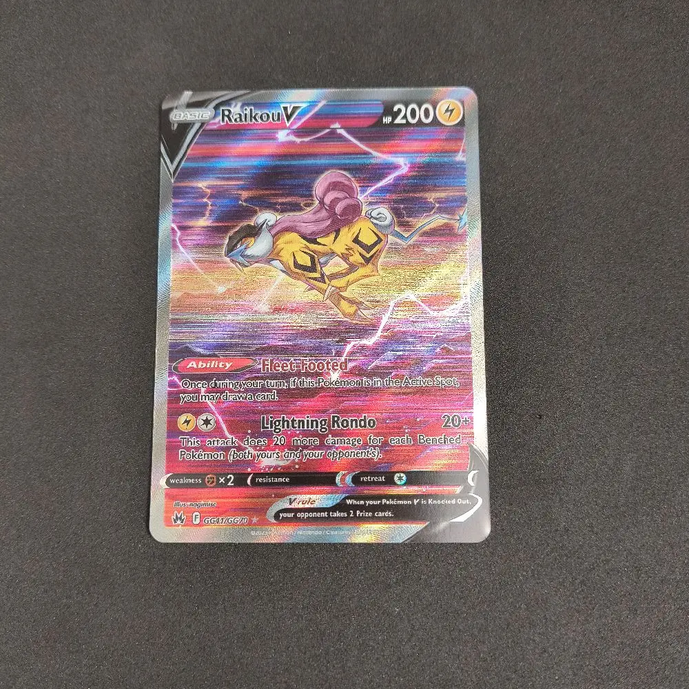 Raikou V Non-Sports Trading Card - Crown Zenith #GG41, Collectible Trading Card Accessory