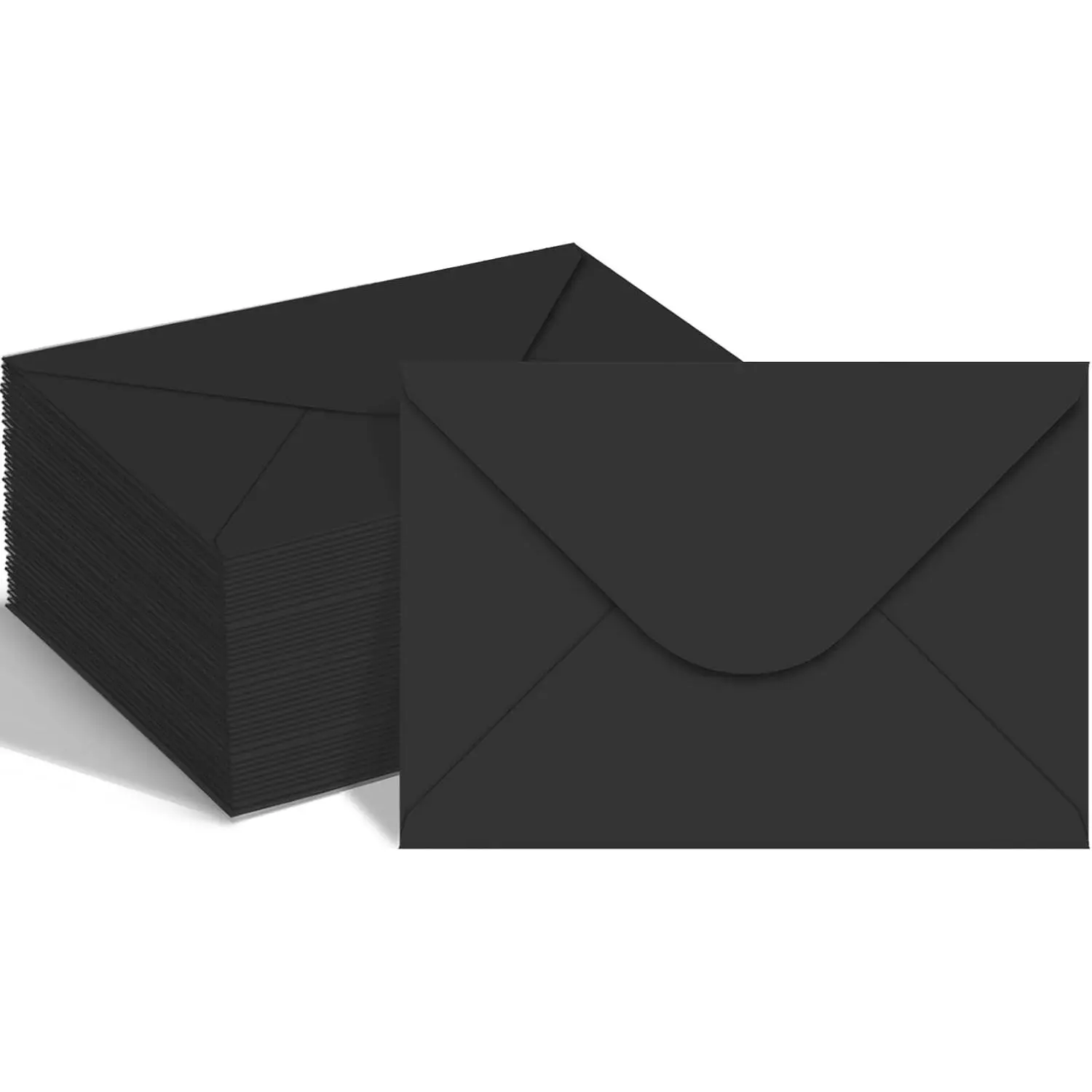 150 Packs of Gift Card Envelopes, Black Mini Envelopes, Gift Card Holder, Business Card Envelopes (4"x2.75") (black)