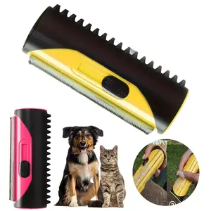 Pet Hair Roller Comb For Dog Cat Horse Hair Removal Machine Grooming Brush Slicker Hair Shedding Self Cleaning Sofa Carpet Cleaner Pet Supplies Pet Hair Brush Grooming Tool