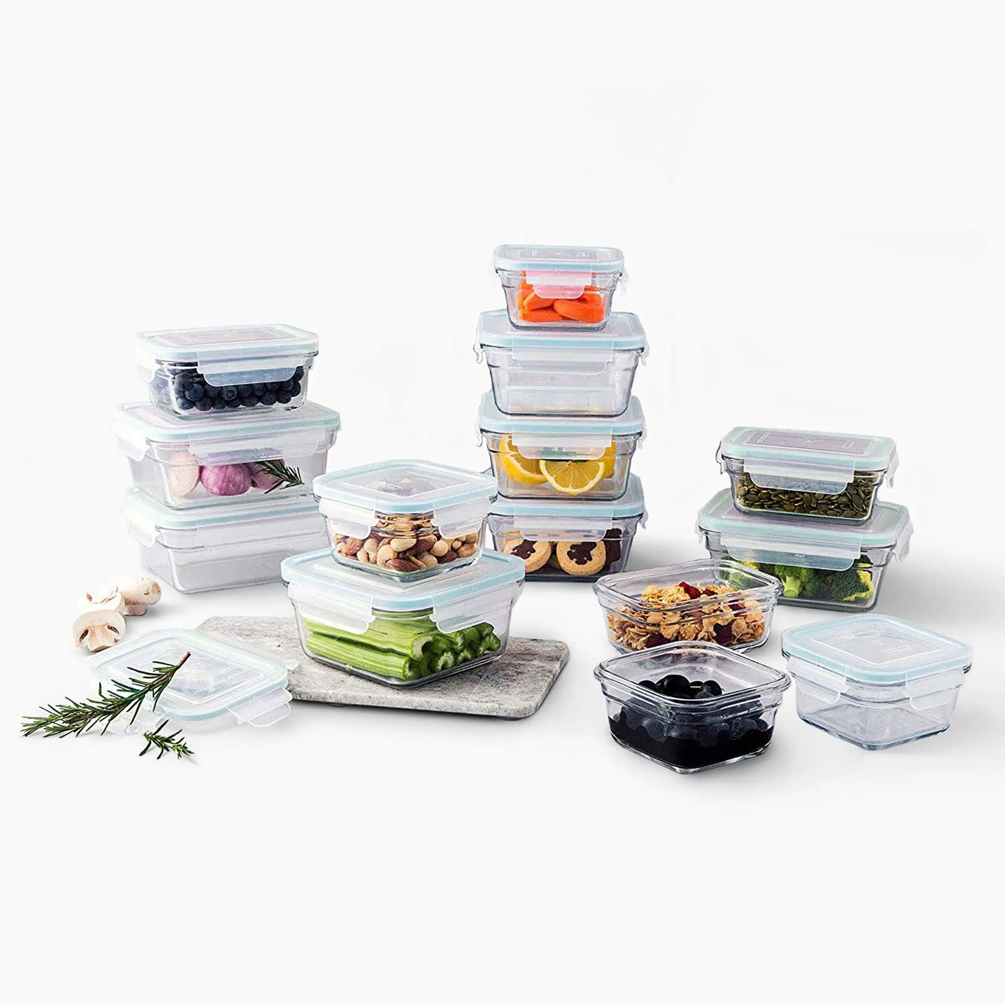 Glasslock Oven and Microwave Safe Glass Food Storage Containers 28 Piece Set Glasslock Oven and Microwave Safe Glass Food Storage Containers 28 Piece Set
