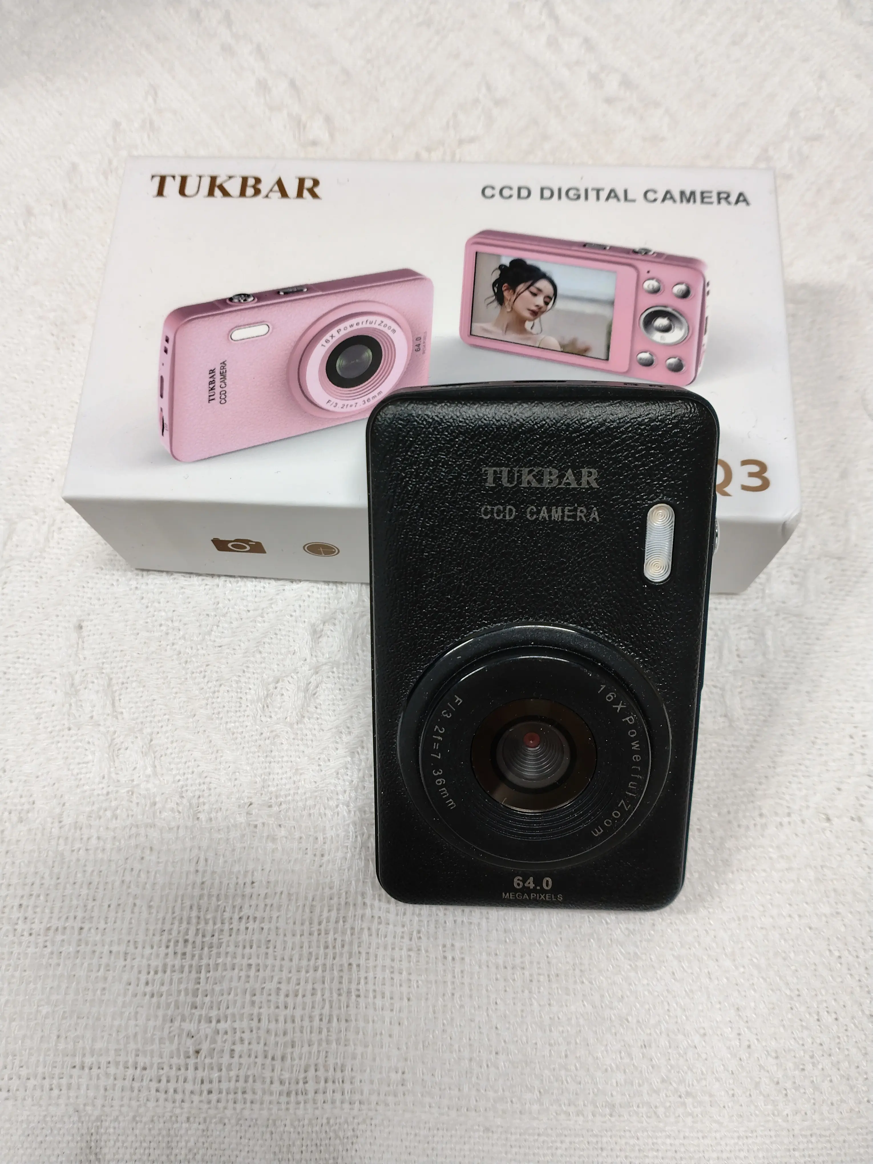 TUKBAR Digital Camera, FHD 1080P Camera, Digital Point and Shoot Camera with 16X Zoom Anti Shake, Compact Small Camera for Boys Girls Kids