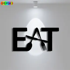 1pc Minimalist Spoon and Fork Metal Wall Art, Minimalist Spoon and Fork Statue Mural, Iron Craft, Perfect for Kitchen, Dining Room, Living Room Decor, Silhouette Wall Decor, Artistic Metalwork, Housewarming Decor, Ideal Gift for Food Enthusiasts