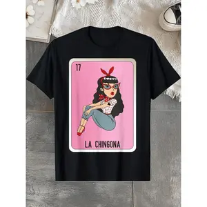 La Chingona Mexican Slang Chicano Bingo Card T-Shirt