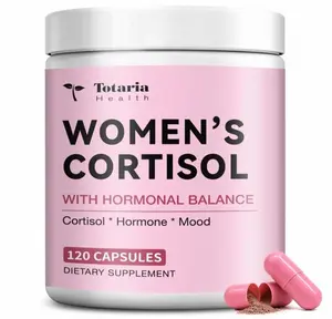 Totaria Women's Cortisol with Hormonal Balance | Stress Relief - Ashwagandha, L-Theanine, Magnesium, Myo-Inositol, Mood, Focus & Sleep Support, PMS* 120 Ct