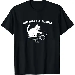 Chinga La Migra Sweatshirt, Immigration Hoodie, Anti ICE Cat Political Shirt, Big Fan Of Human Rights Shirt, Anti Fascism Shirt