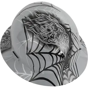 Full Brim Safety Hard Hat, Vented HDPE Construction Hat with Quick-Adjust Ratchet, Lightweight Head Protection for Men & Women