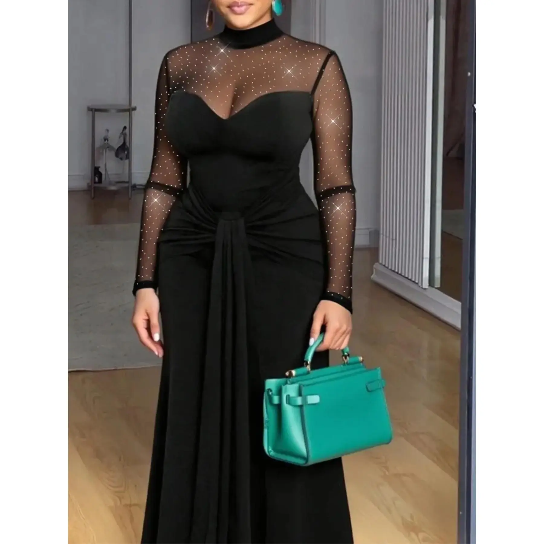 GGFL Women's Sheer Mesh Sequin Long-Sleeve Bodycon Maxi Dress - Elegant, Fitted Style Lady's Formal Wear for Party Clubwear, Sports & Outdoor Athletic Gown - TikTok Shop GGFL Women's Sheer Mesh Sequin Long-Sleeve Bodycon Maxi Dress - Elegant, Fitted Style Lady's Formal Wear for Party Clubwear, Sports & Outdoor Athletic Gown - TikTok Shop