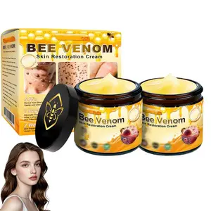 NEW !!! 2 PCS Bee Venom Skin Restoration Cream,Bee Venom Skin Treatment Cream,Firms and Rejuvenates, Quickly Smoothing Out Wrinkles and Fine Lines