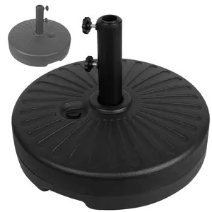Umbrella Base Water Filled Stand, Market Patio Heavy Duty Umbrella Stand Holder,Suitable for Lawn, Patio, Deck, Poolside,Holidays and Festivals, Black