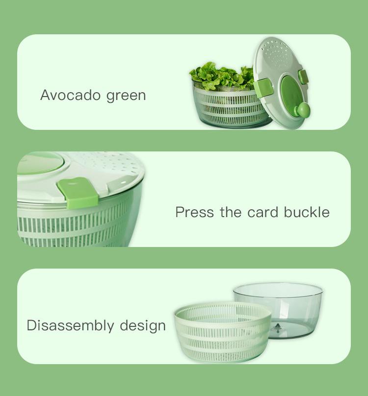 Salad Spinner, Vegetables Wash Bowl, Fruits & Herb Lettuce Dryer with 3 Blade Slicer Egg Yolk Strainer Shredder for Efficient Salad Preparation and Food Washing, 4.25Qt Salad Spinner, Vegetables Wash Bowl, Fruits & Herb Lettuce Dryer with 3 Blade Slicer Egg Yolk Strainer Shredder for Efficient Salad Preparation and Food Washing, 4.25Qt