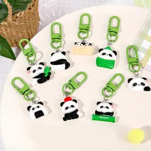 (Gifts) Lovely Cartoon Panda Keychains Charm Pendnat for Bags and Keys