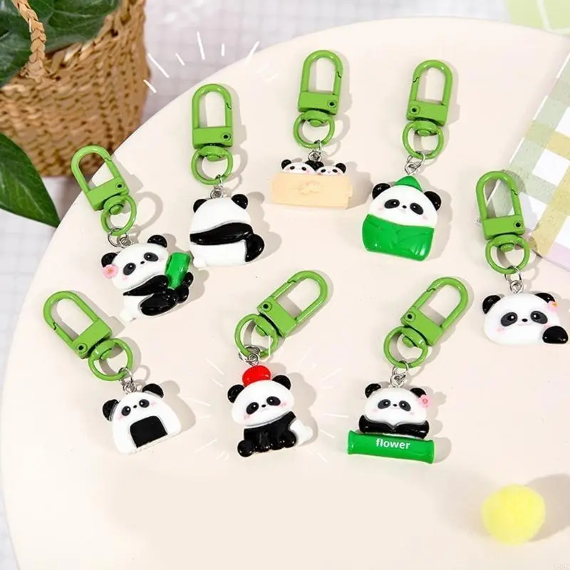 (Gifts) Lovely Cartoon Panda Keychains Charm Pendnat for Bags and Keys