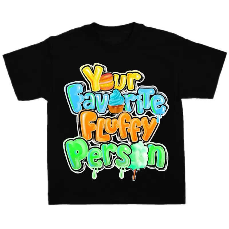 Plus Size Graphic Tee “Your favorite fluffy person” Tshirt big and tall Stylish