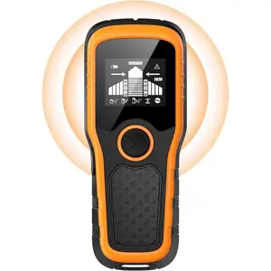 Stud Finder Wall Scanner 5-in-1 - Detector for , Metal, Joists, Pipes, and AC Wires, Upgraded  version Intelligent Chip,  LCD Display Screen & Audible