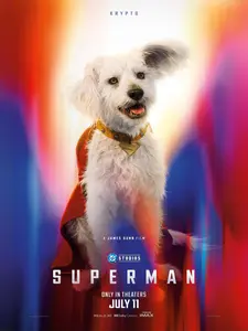 James Gunn's Superman Krypto the Super dog Poster