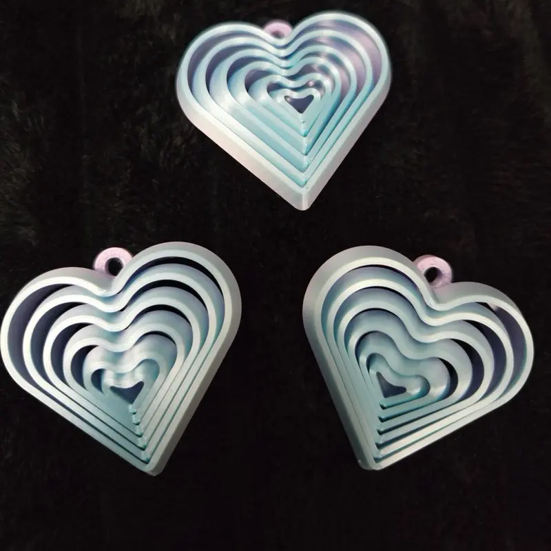 Mini Heart Stress Relief Keychain