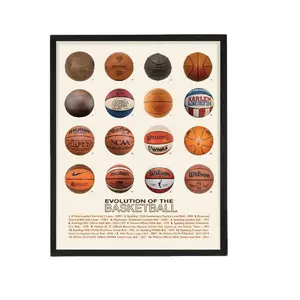 [ COLLECTION ] Evolution Of The Basketball, Soccer, Golf Printed Poster Unframed-Styles for sports fan, cool vibe, sport gifts