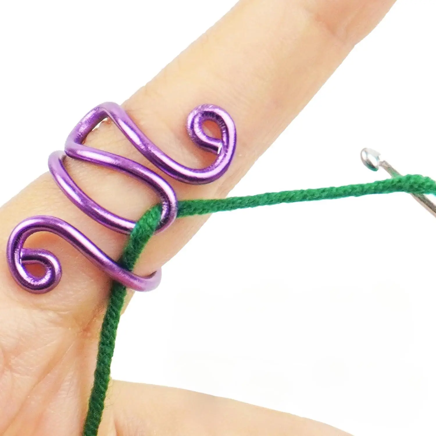 Handmade Crochet Tension Ring, 1 Count Adjustable Yarn Tension Control Ring, Crochet Knitting Machine Accessories, Gift for Crocheters Knitters