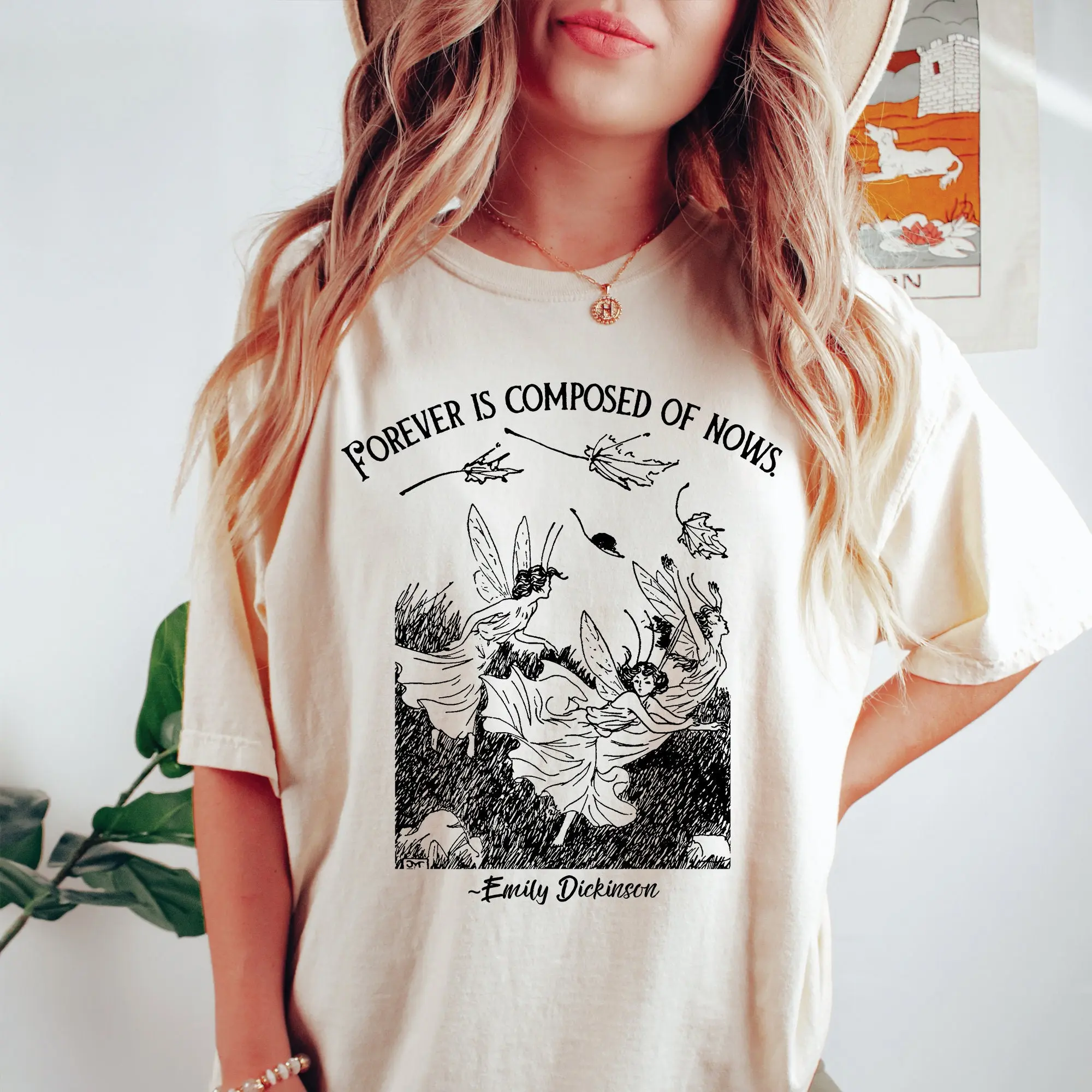 Comfort Colors Emily Dickinson Poet Shirt, Book Shirt, Bookish Literature Shirt, Fairycore Cottagecore Tee, Unisex Tops